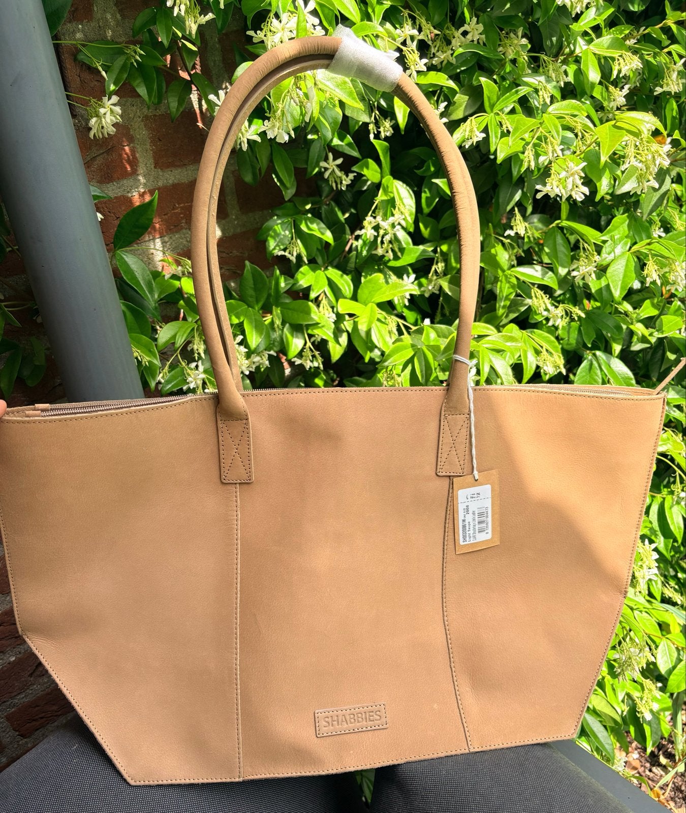 Nieuwe Shabbies shopper in licht taupe, Ophalen of Verzenden, Nieuw, Beige, Shopper