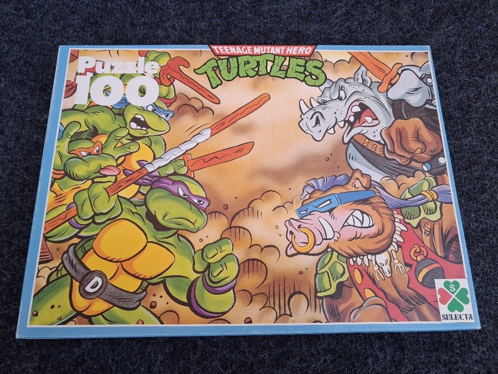 Vintage puzzel van de Teenage Mutant Ninja Turtles TMNT, Ophalen, Zo goed als nieuw