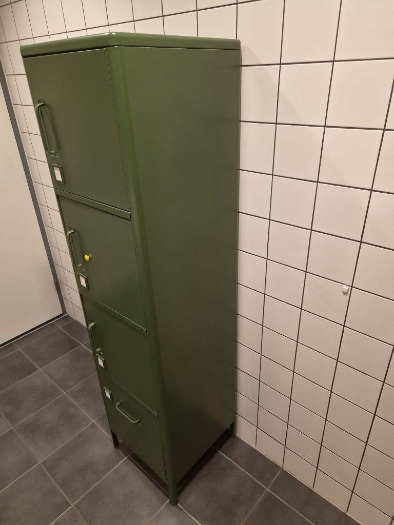 Set van 4 Ikea Idåsen lockerkasten groen staal  CS27364, Ophalen, Zo goed als nieuw, Modern