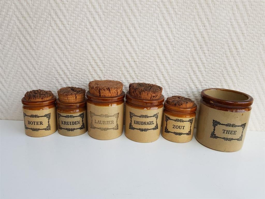 Set vorraadpotjes Moira Pottery England [6x], Verzenden