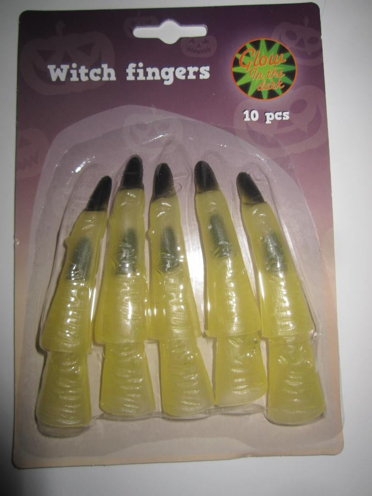 Glow in the dark heksenvingers * Nieuw *., Ophalen of Verzenden, Nieuw, Carnaval, Accessoires