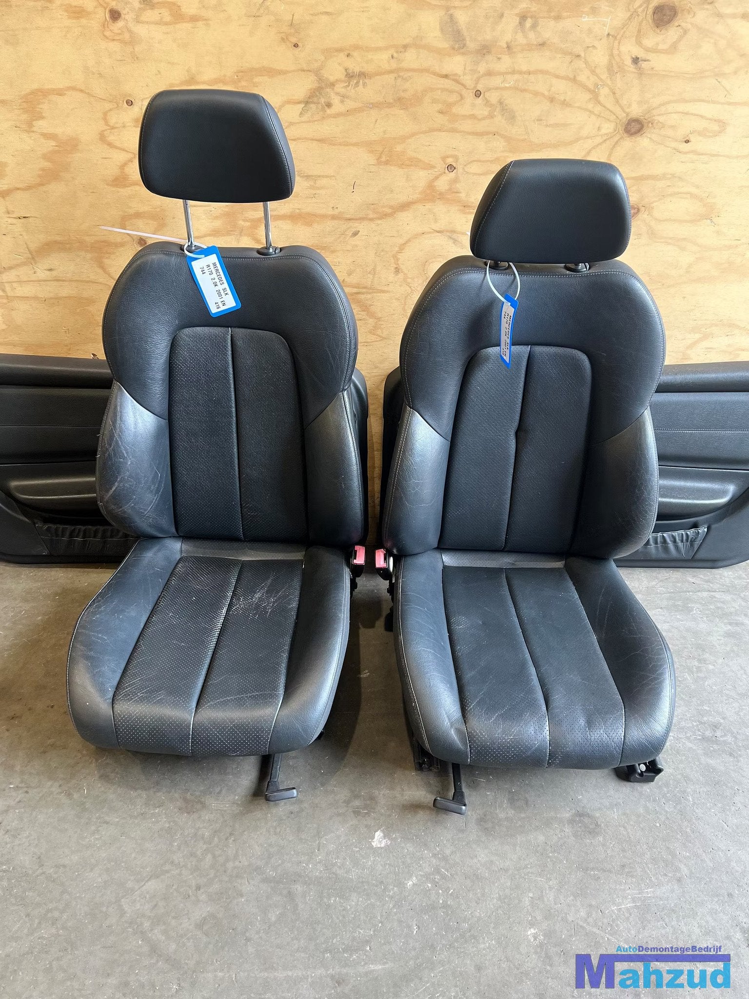 MERCEDES SLK R170 Zwart leer interieur 1996-2004, Auto-onderdelen, Gebruikt, Mercedes-Benz AG, Mercedes-Benz, Ophalen of Verzenden