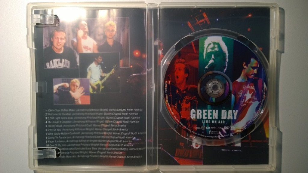 Green Day - Live On Air (DVD), Alle leeftijden, Ophalen of Verzenden, Zo goed als nieuw