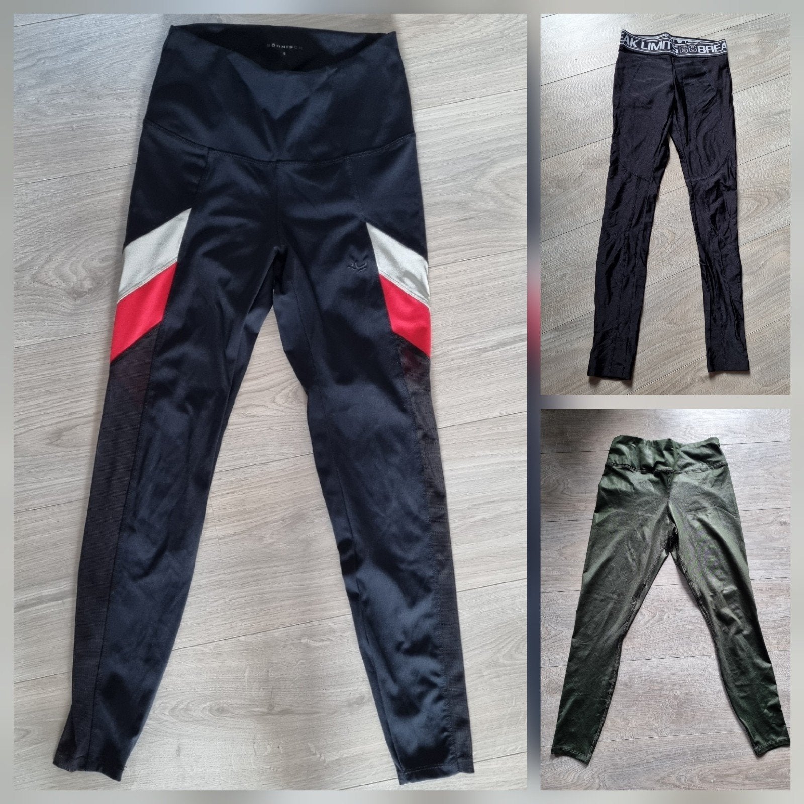 3 zeer mooie sport leggings. maat s. Bershka en Rohnisch, Kleding | Dames, Ophalen of Verzenden, Zo goed als nieuw, Zwart, Fitness of Aerobics