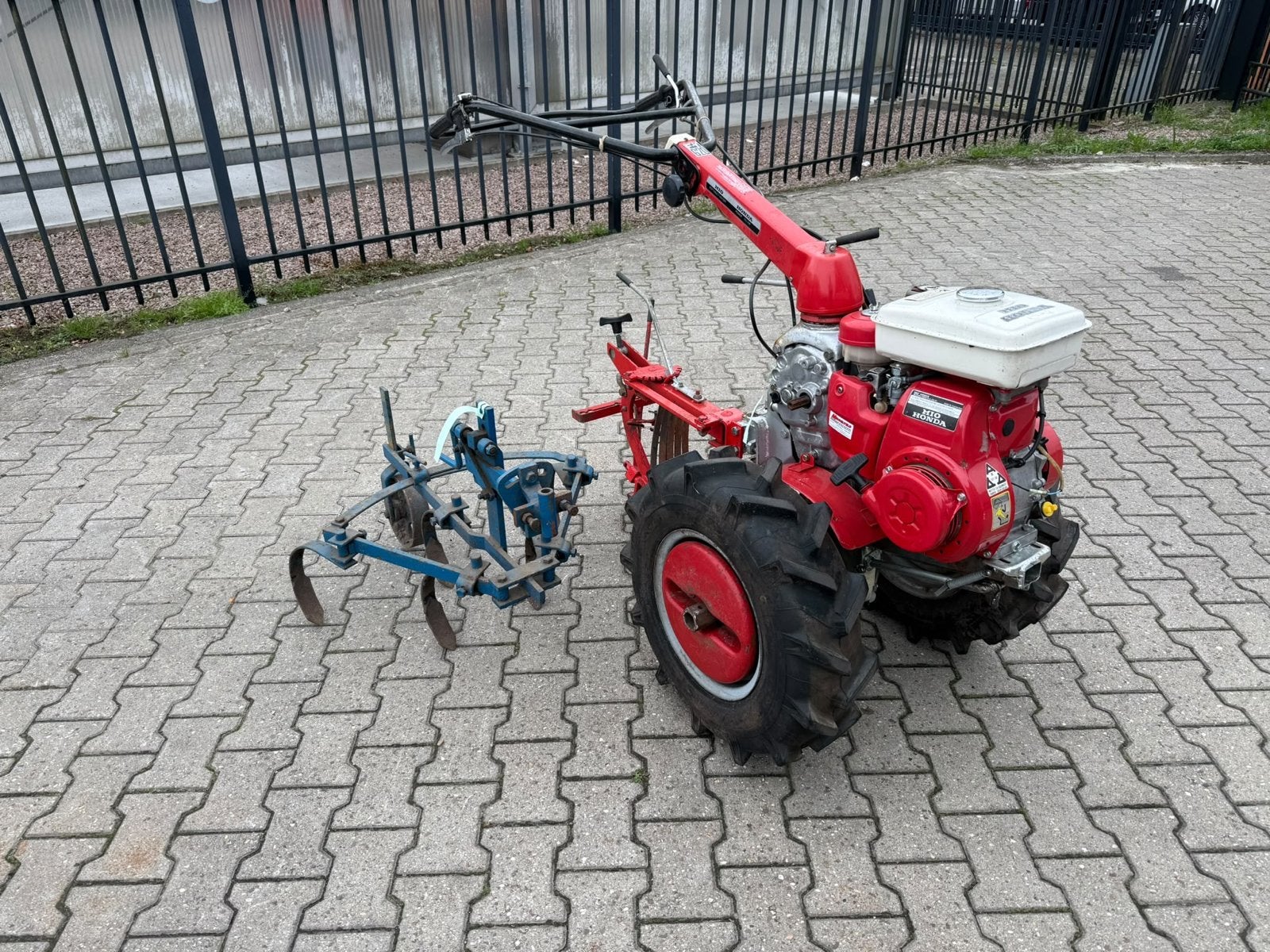 Honda MIO FY620 2WD trekker met ploeg cultivator en rororeg, Ophalen, Japan, Honda, Akkerbouw