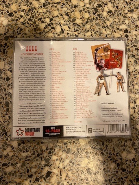 Spartacus, Soundtrack, Ophalen of Verzenden, Zo goed als nieuw, Soundtrack