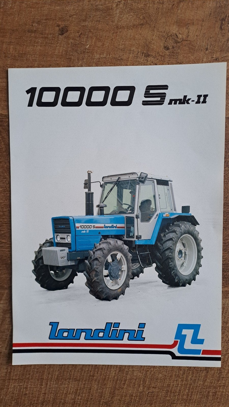 folder Landini 10000 S mk II tractor  trekker, Ophalen of Verzenden, Zo goed als nieuw, Folder