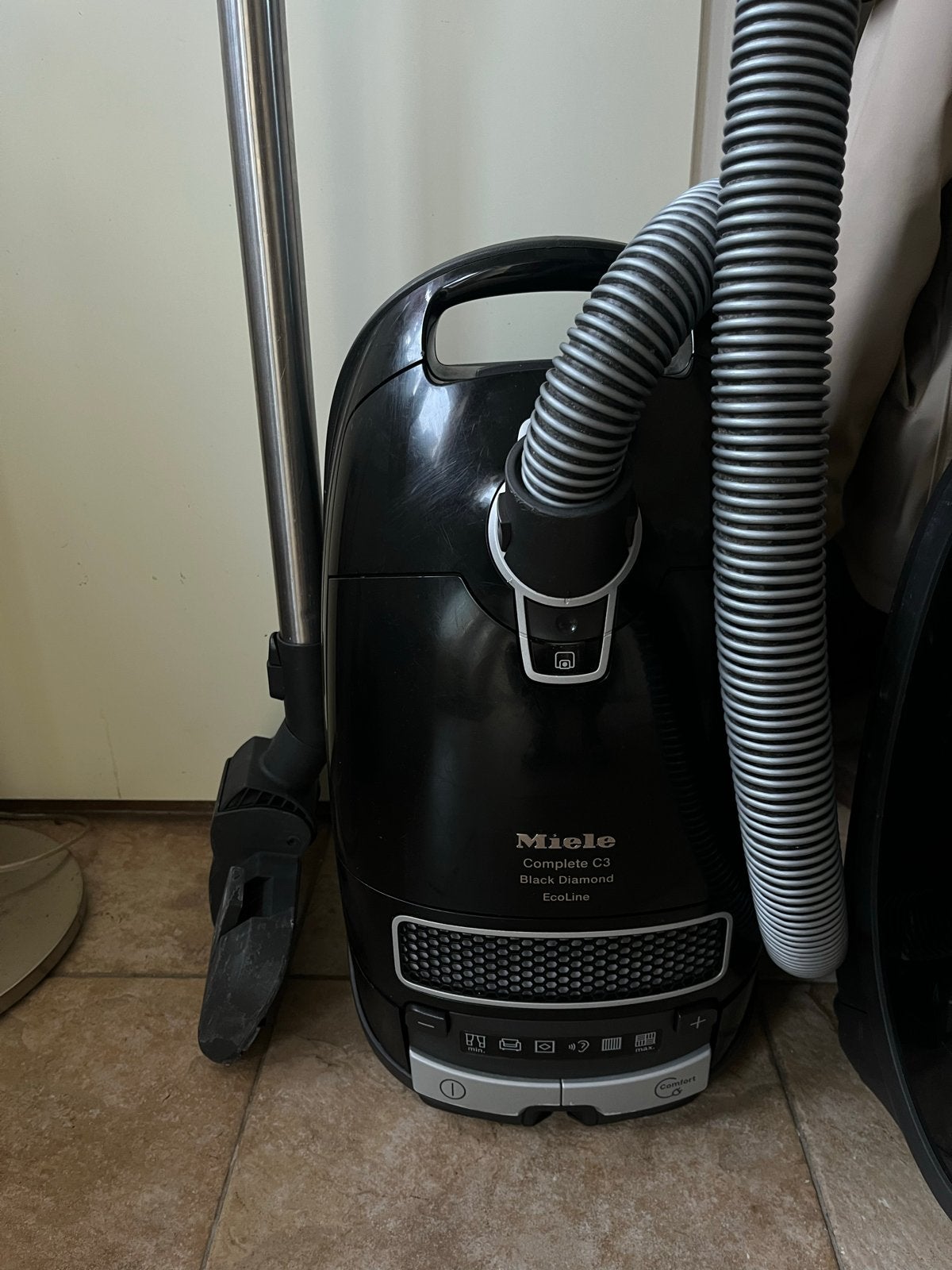 Miele Complete C3 Black Diamond EcoLine Stofzuiger, Gebruikt, Miele, Ophalen, Stofzak