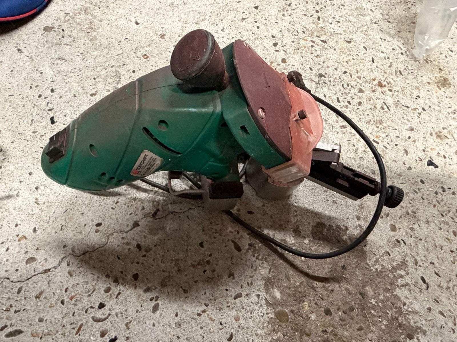 TOP CRAFT TCS-220/2011NL-XYZ276NL Slijpmachine, Ophalen of Verzenden, Gebruikt, Minder dan 700 watt, Werkbankslijpmachine