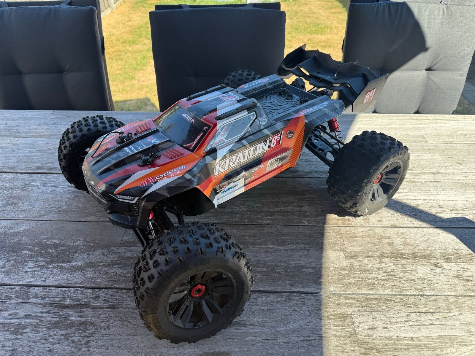 ARRMA Kraton 8S RC Auto met Accu's en Lader, Elektro, Gebruikt, Auto offroad, Ophalen of Verzenden