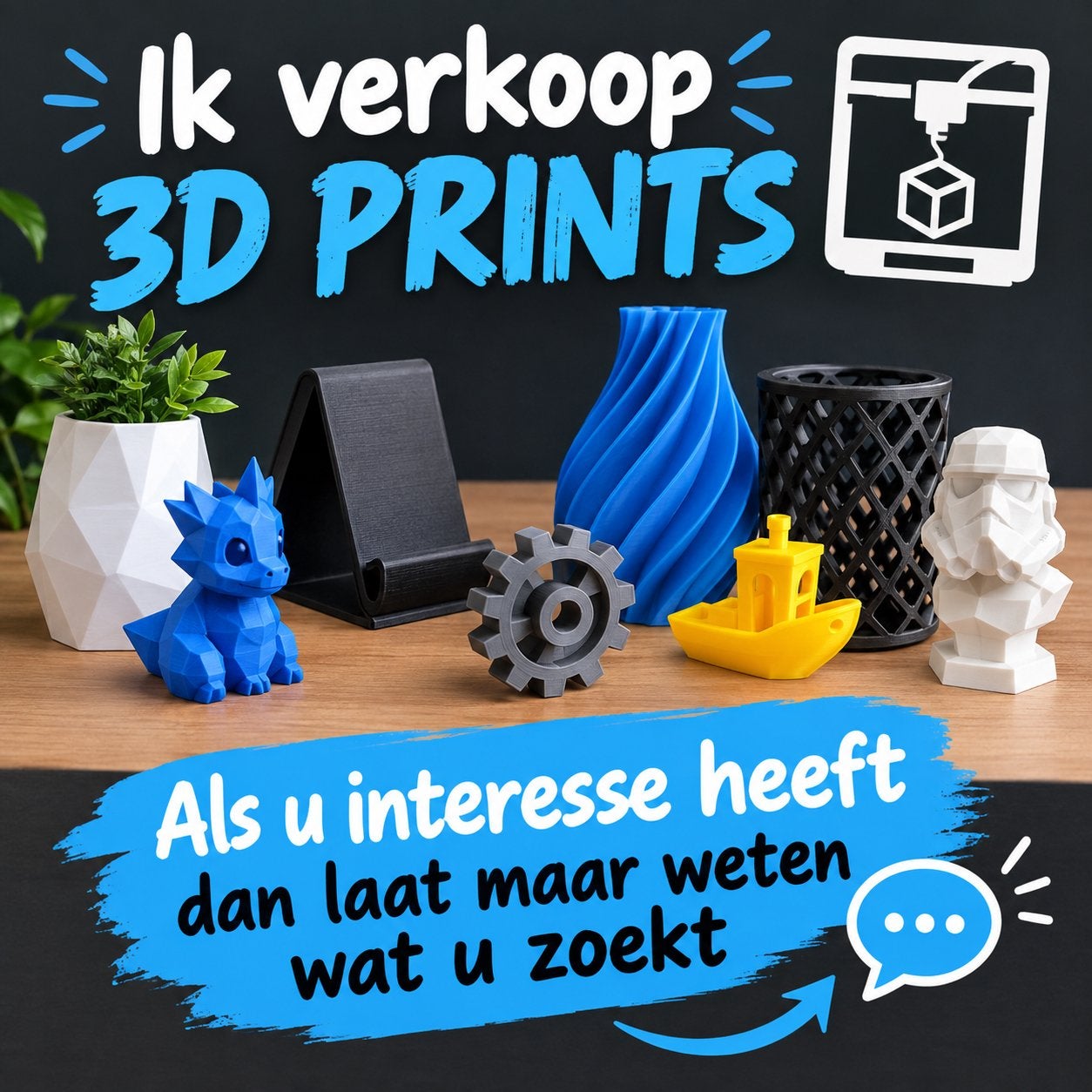 Diverse 3D Prints, Ophalen of Verzenden, Nieuw, Filament