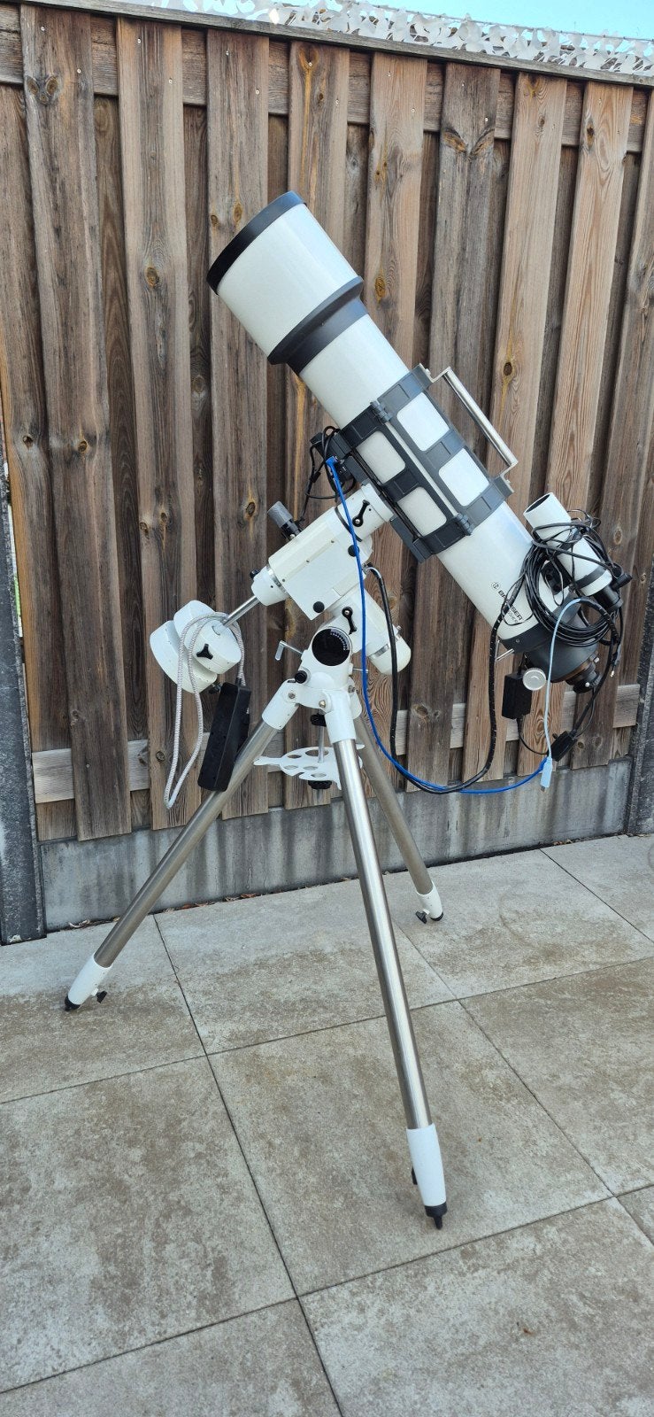 Bresser Messier AR-102/1000 Telescoop met HEQ5 montering, Ophalen, Gebruikt, Lenzentelescoop (refractor), 80 tot 200 mm