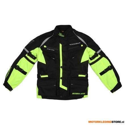 Modeka Tourex II Kinder Motorjas, Zwart-Geel, Motoren, Ophalen of Verzenden, Nieuw met kaartje