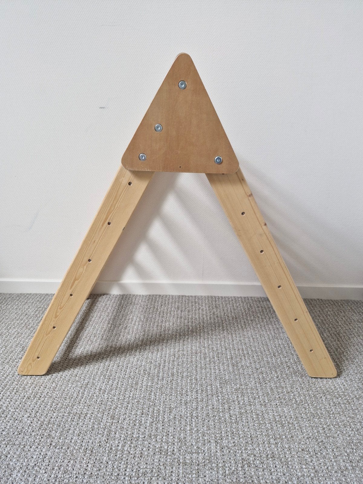 houten klimrek, Ophalen