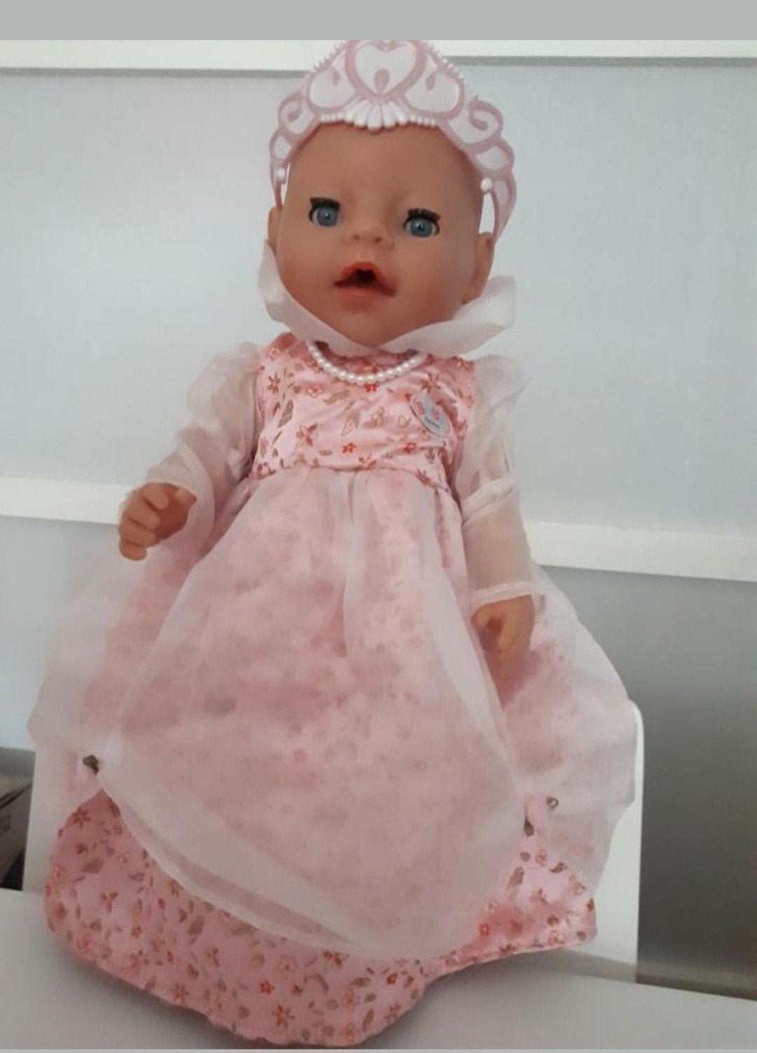 Baby Born kleertjes Prinsessen Jurkje met Kroon Babyborn ., Ophalen of Verzenden, Zo goed als nieuw, Babypop