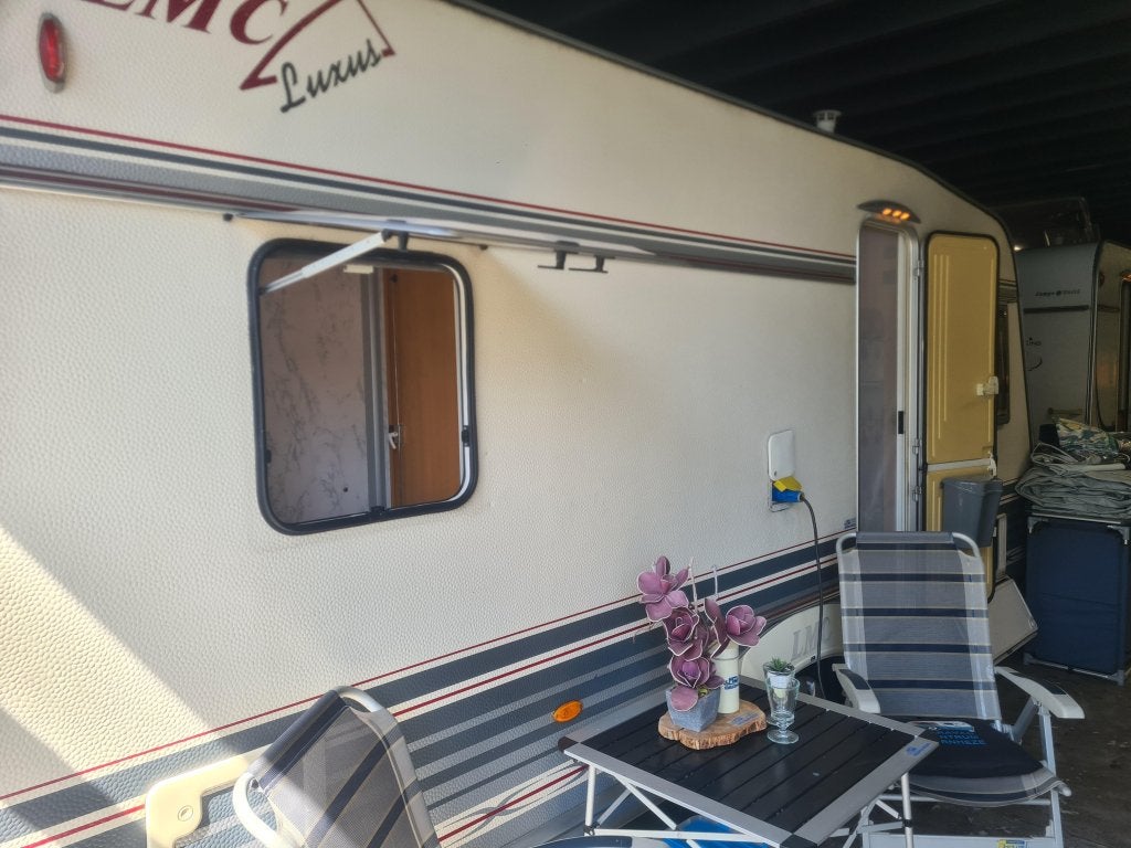 LMC LUXUS 470 RD / 2001 / VOORTENT / LUIFEL, Caravans en Kamperen, Bedrijf, Treinzit, Overige typen, Luifel