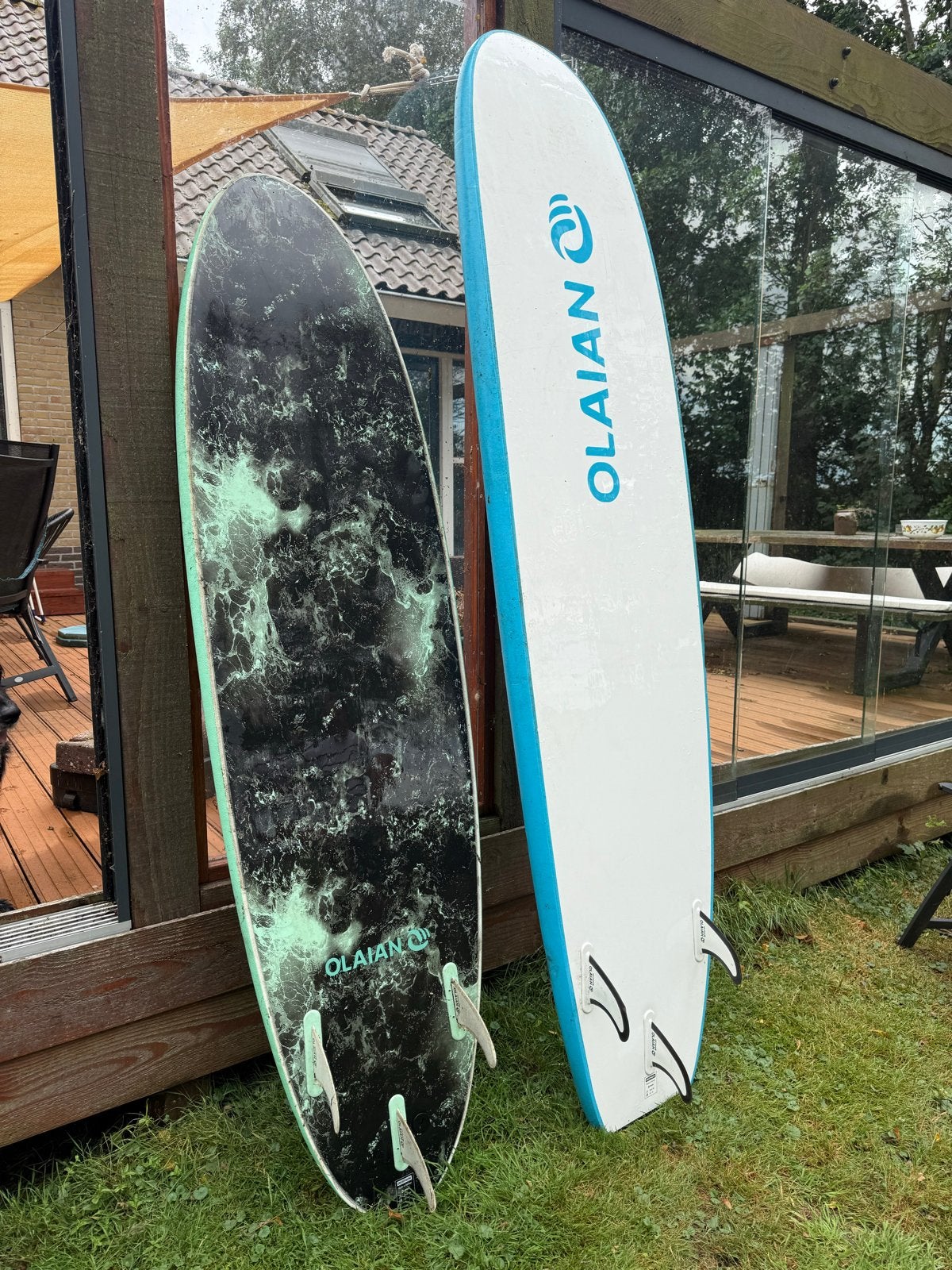 2 Surfplanken met Spanbanden, Ophalen, Gebruikt, Funboard, Met vinnen