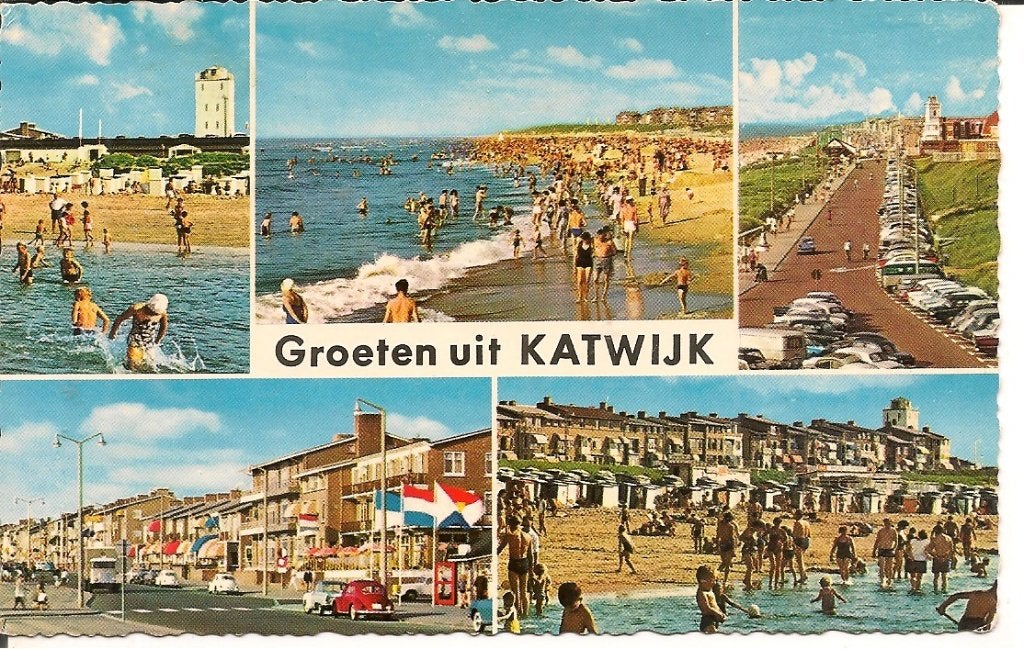 Groeten uit Katwijk - Vintage Ansichtkaart, Ophalen of Verzenden, 1960 tot 1980, Gelopen, Zuid-Holland