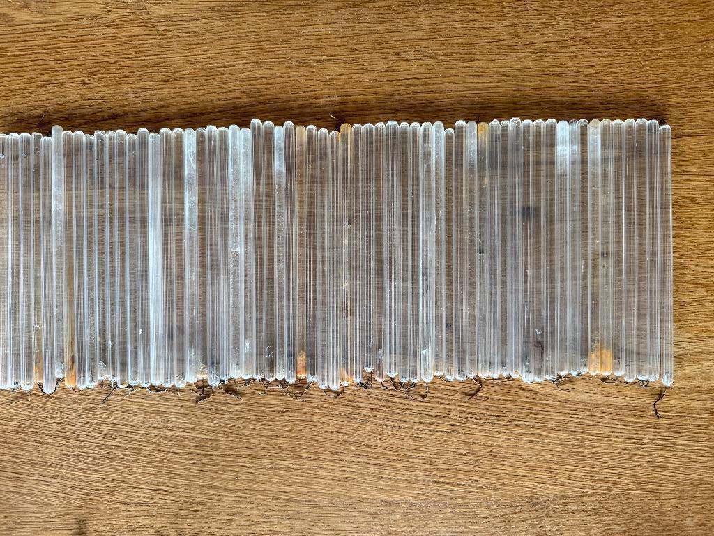Glazen pegels voor antieke lamp, Ophalen of Verzenden