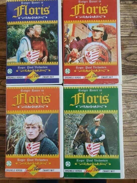 Floris - R.Hauer/J.Bergman/p.verhoeven 4VHS Nwst./Orig., Alle leeftijden, Ophalen of Verzenden, Zo goed als nieuw, Actie en Avontuur