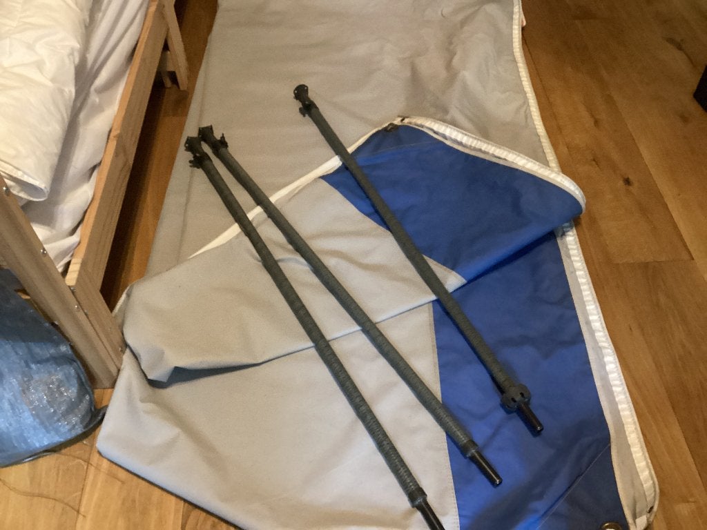 Caravanluifel +zijwand, Caravans en Kamperen, Ophalen, Gebruikt