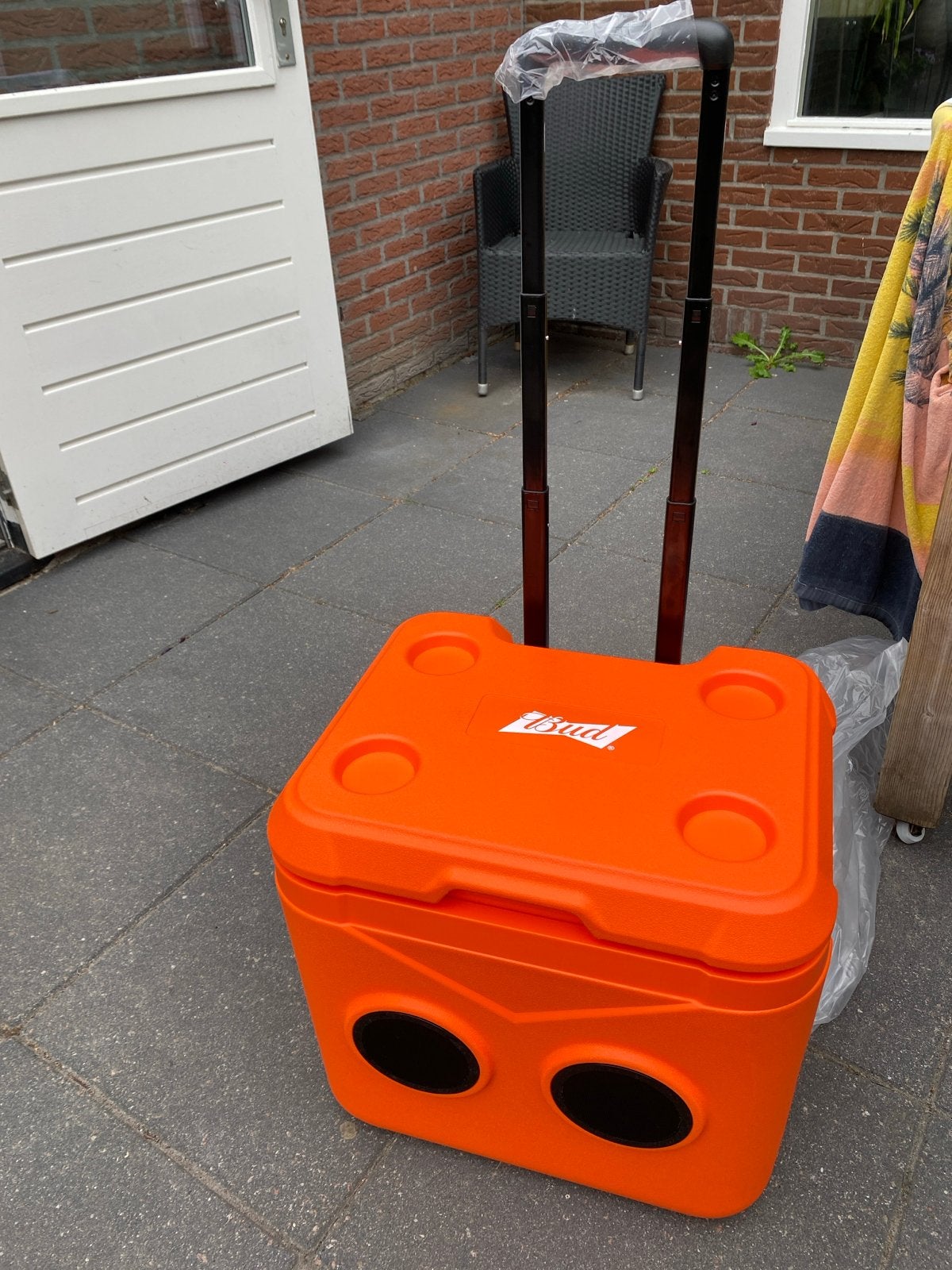 Bud Koelbox met Speakers en Trolleyfunctie - Nieuw!, Ophalen of Verzenden, Nieuw, Koelbox, Koelelement