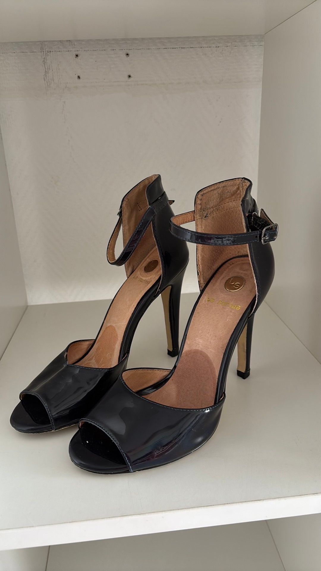 Hakken, Kleding | Dames, Schoenen, Blauw, Ophalen of Verzenden, Schoenen met hoge hakken, Gedragen