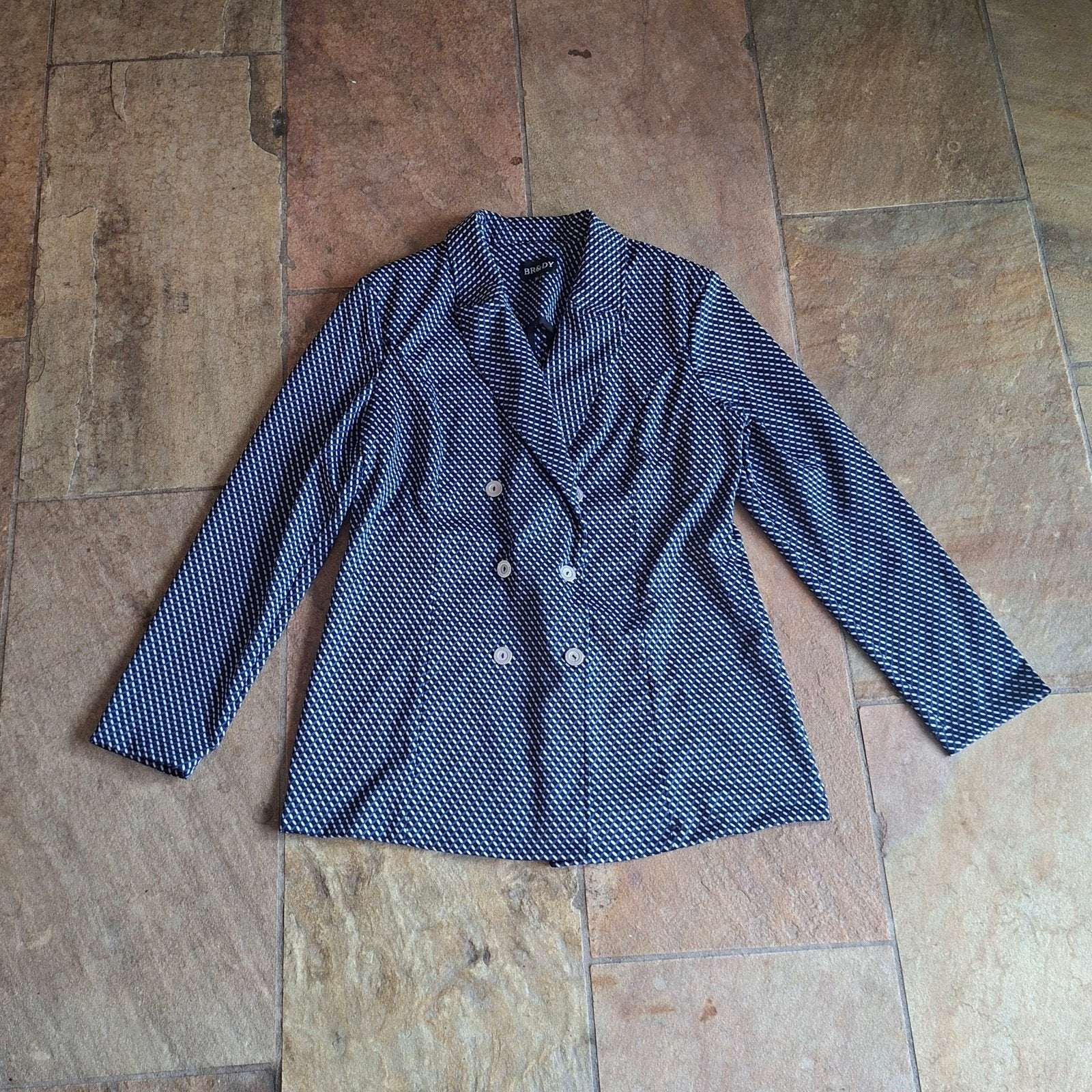 Blauw witte blazer BR&DY maat XL, Blauw, BR&DY, Maat 46/48 (XL) of groter, Nieuw