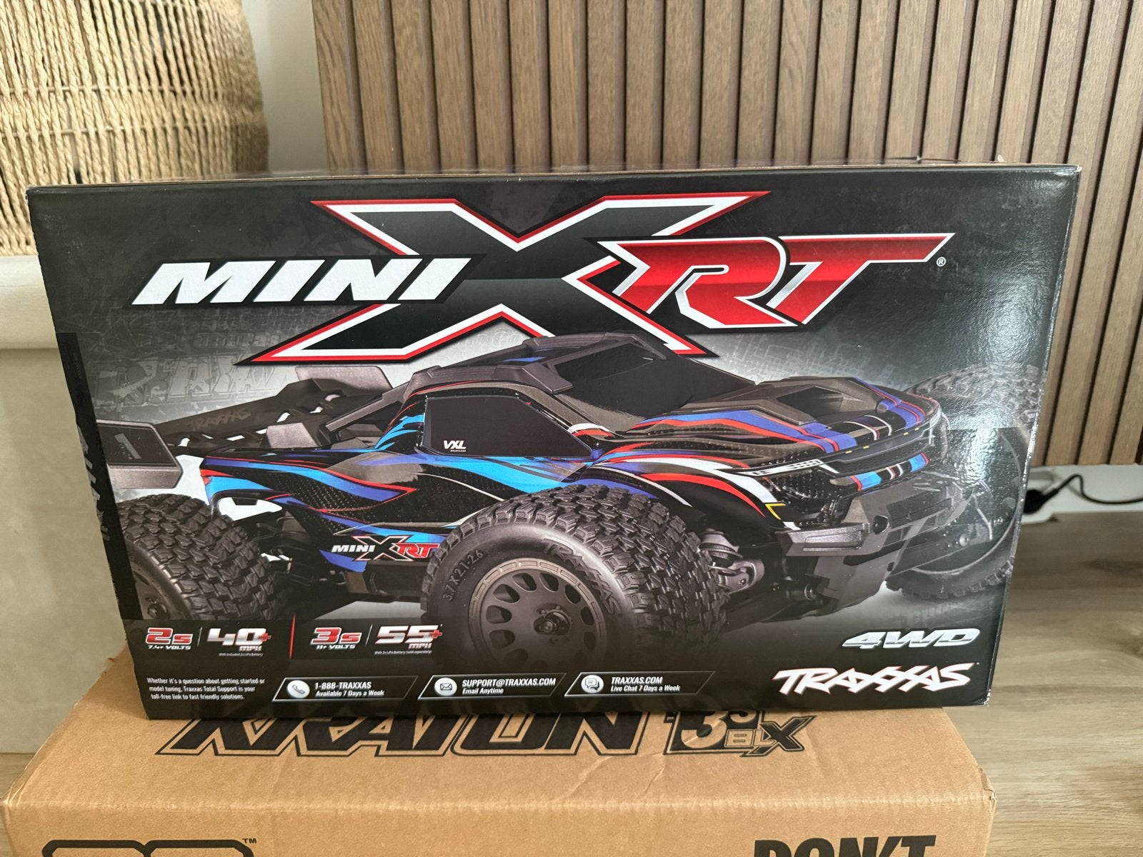 Traxxas Mini XRT 4WD VXL blauw nieuw in doos, Elektro, Auto offroad, Nieuw, Ophalen of Verzenden