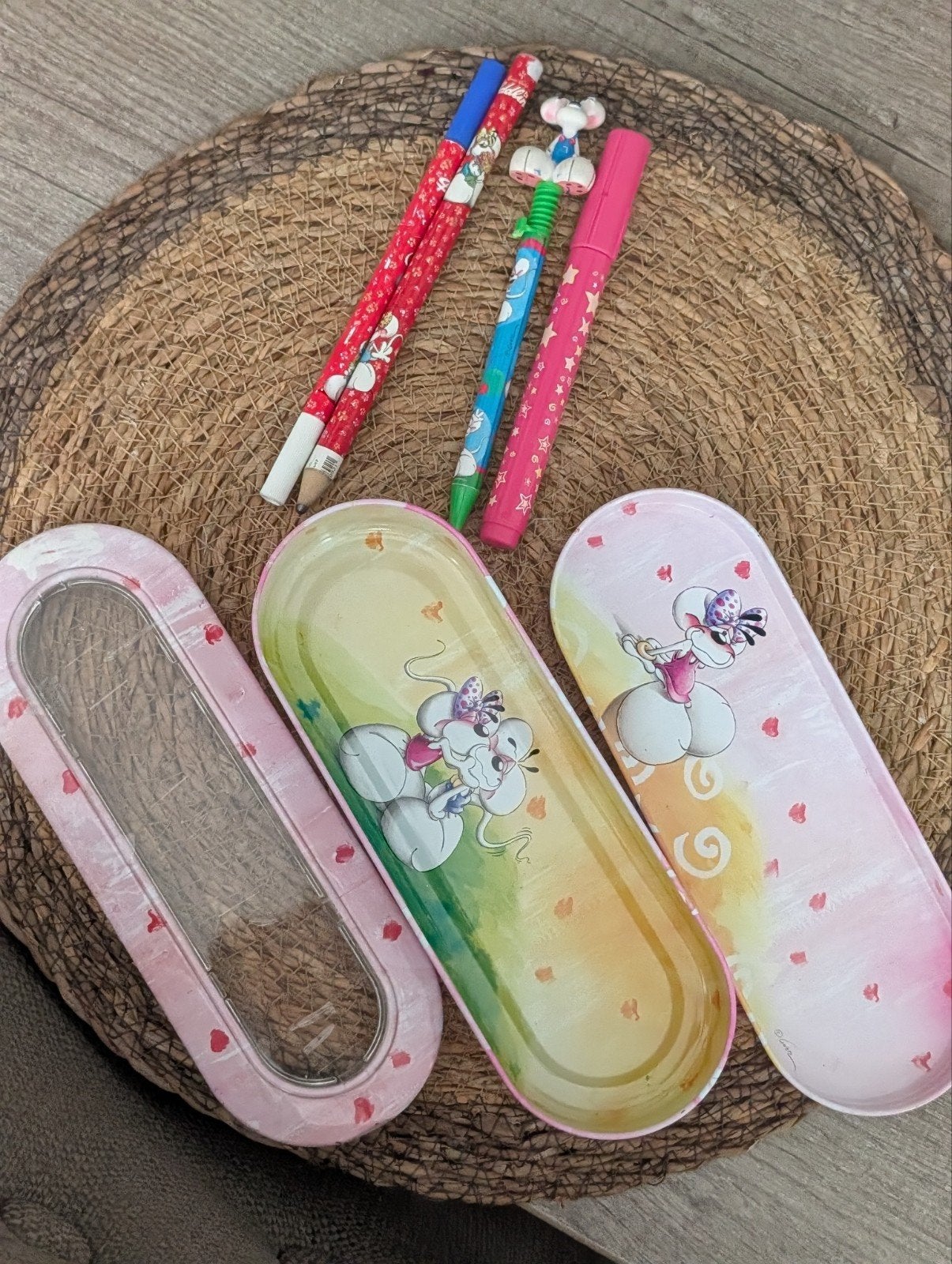 diddl pennenbak / blik vintage, Ophalen of Verzenden, Zo goed als nieuw, Overige typen