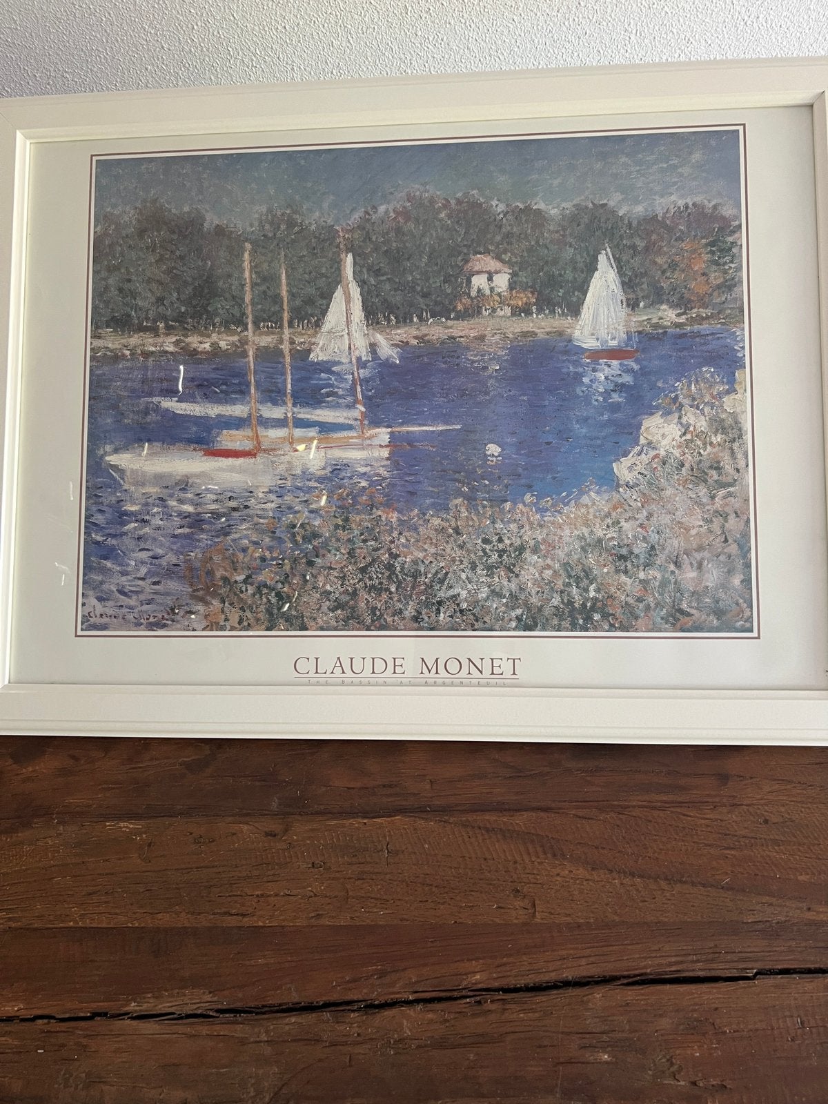 Ingelijste poster van Claude Monet - Zeilboten, Ophalen, Gebruikt, Met lijst, Rechthoekig Liggend