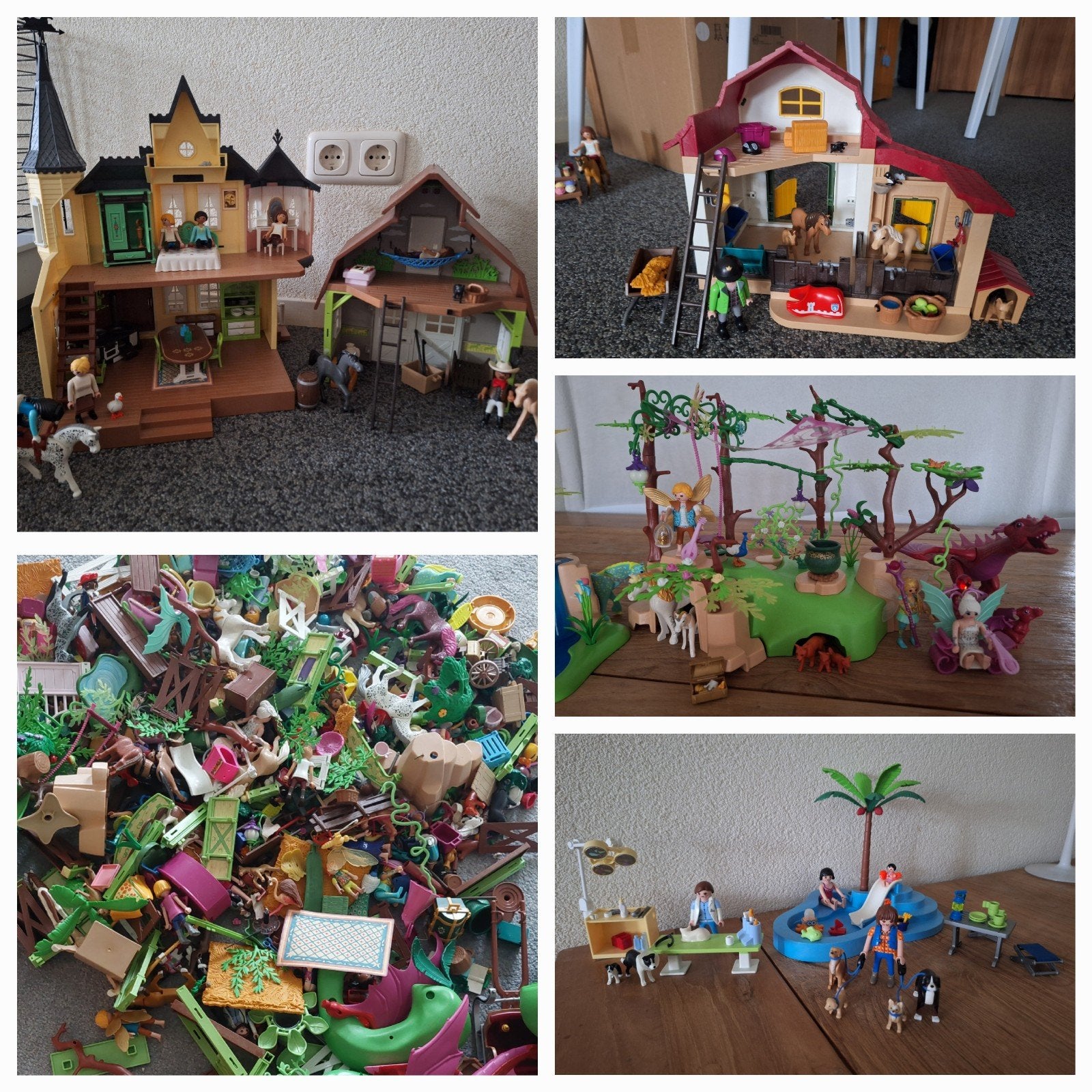 Heel veel playmobil incl Spirit, Fairies, city life, country, Ophalen, Zo goed als nieuw