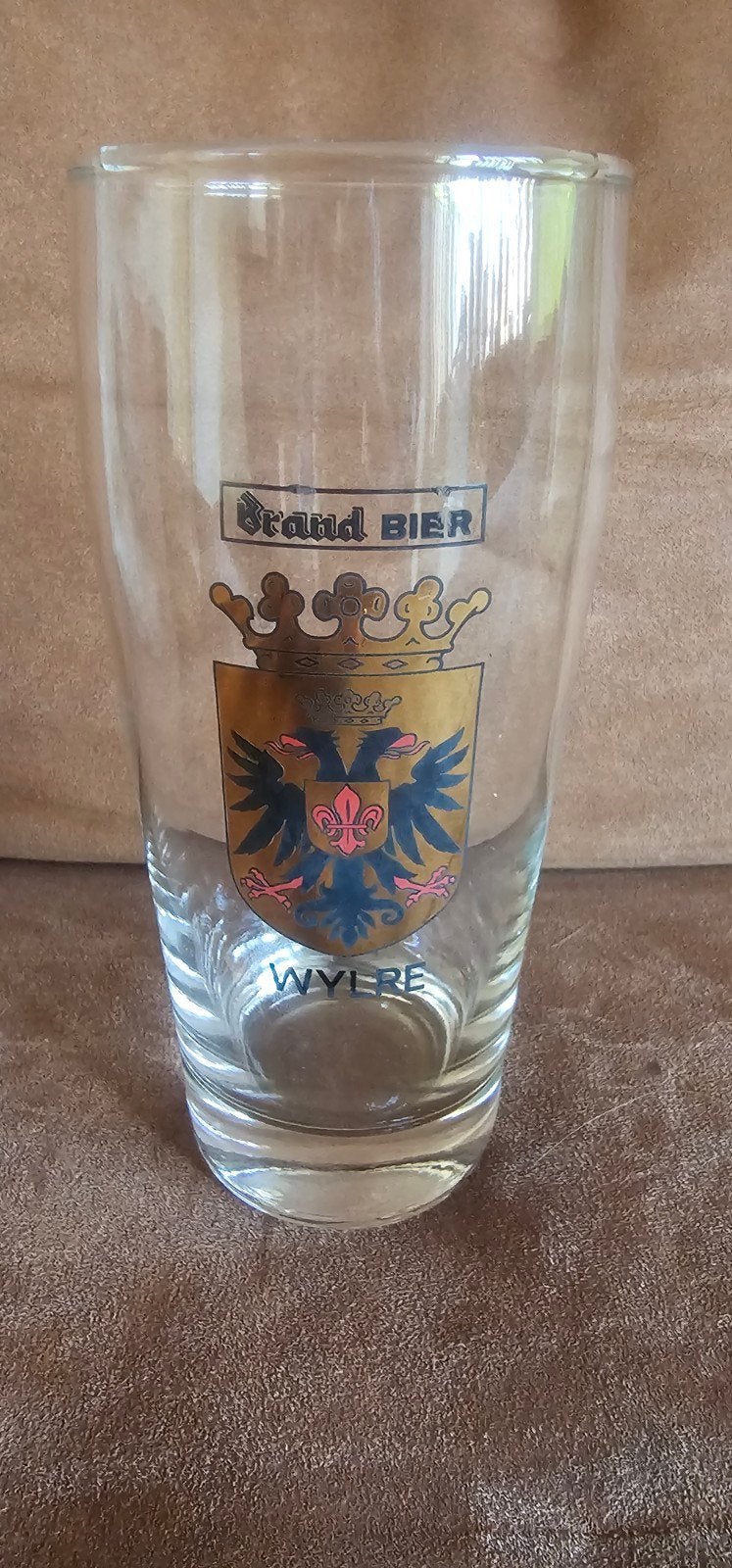 Vintage Pilsglas vd Brand Bierbrouwerij Uit Wijlre, Ophalen, Zo goed als nieuw, Glas of Glazen, Brand