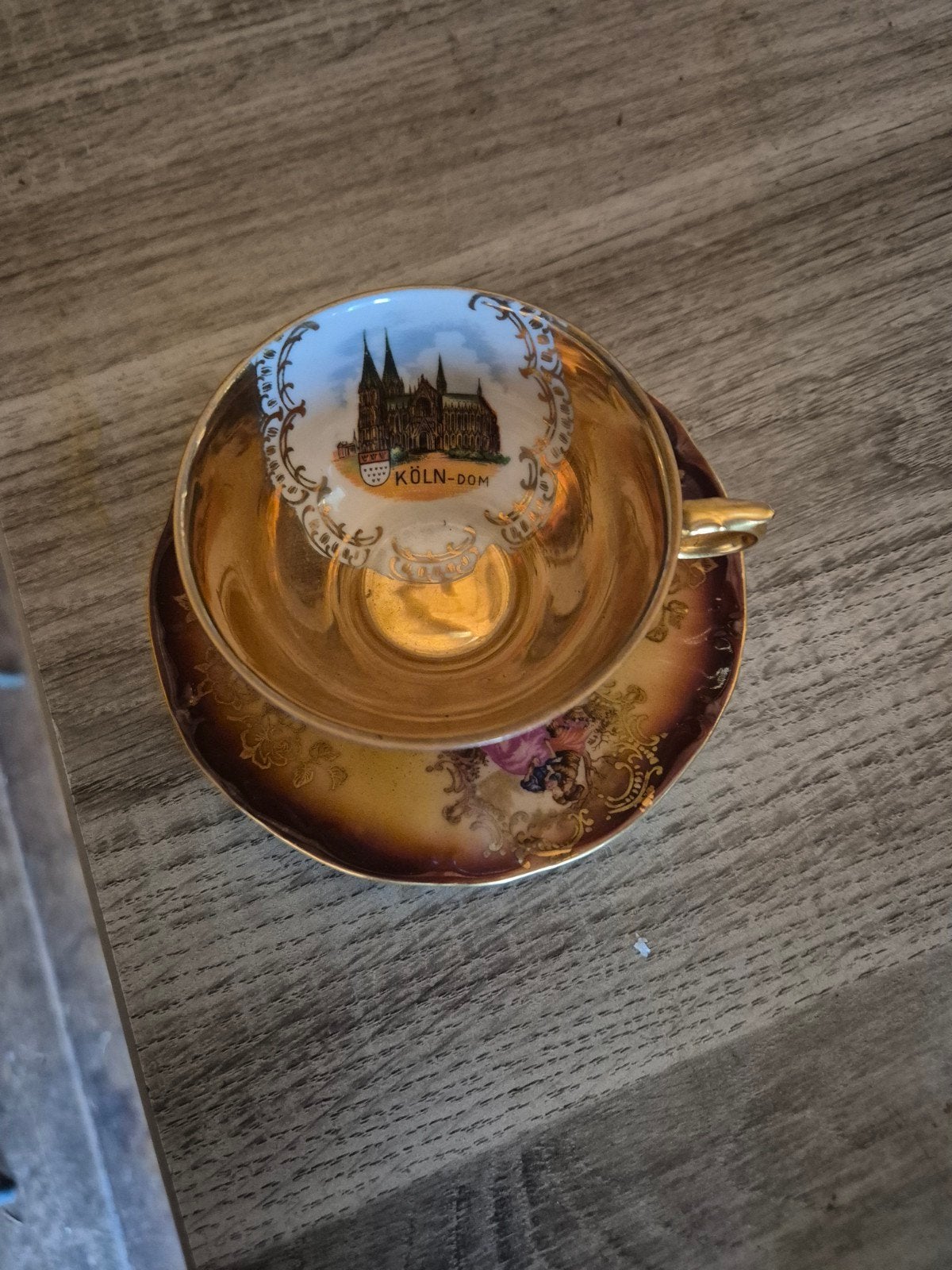 Antiek Kölner Dom Kop en Schotel - Bavaria Porselein, Ophalen of Verzenden