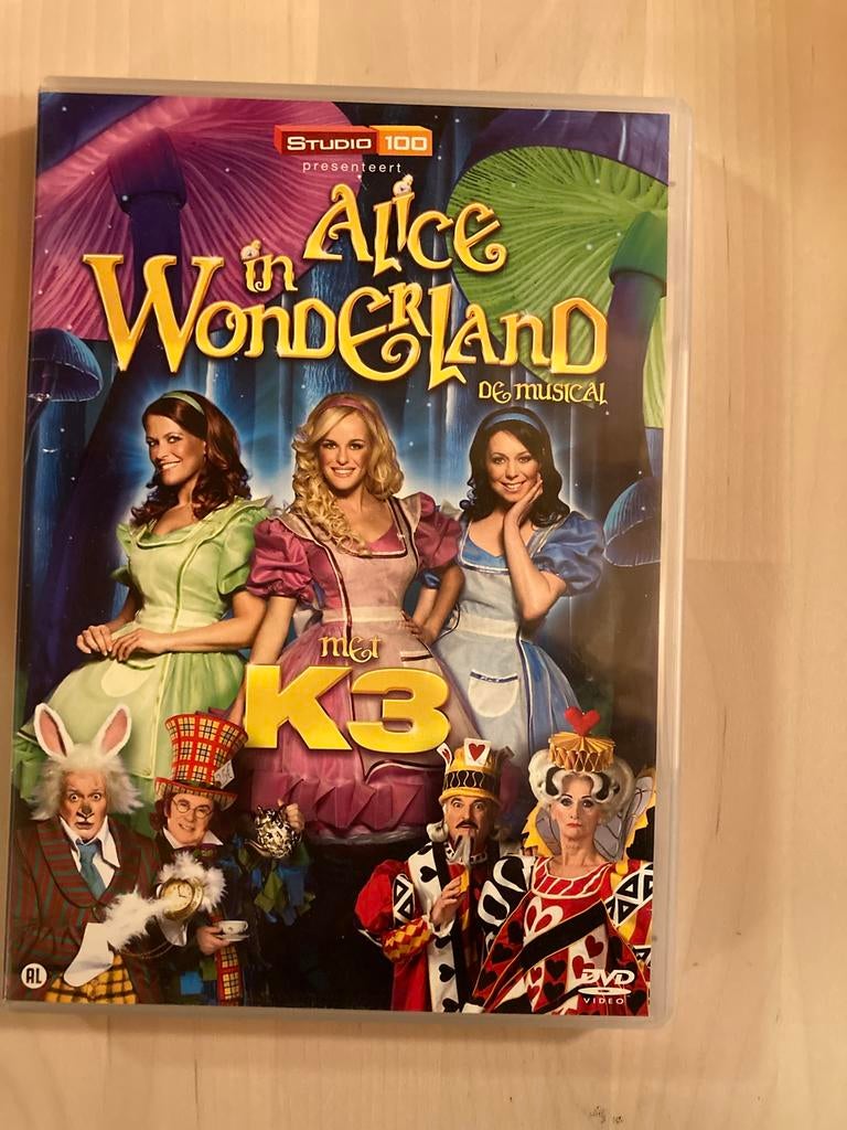 Dvd K3 Alice in Wonderland musical, Alle leeftijden, Ophalen of Verzenden, Zo goed als nieuw, Overige genres