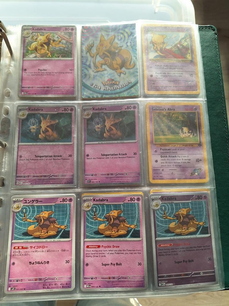 Pokemon Kadabra Collectie. Holo, Vintage enz, Ophalen of Verzenden, Zo goed als nieuw, Meerdere kaarten, Foil