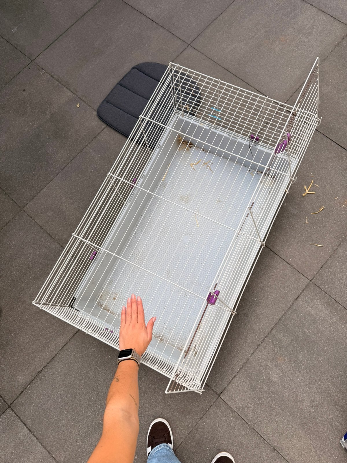 Groot konijnenhok, Dieren en Toebehoren, Ophalen, 110 cm of meer, Zo goed als nieuw, 90 cm of meer