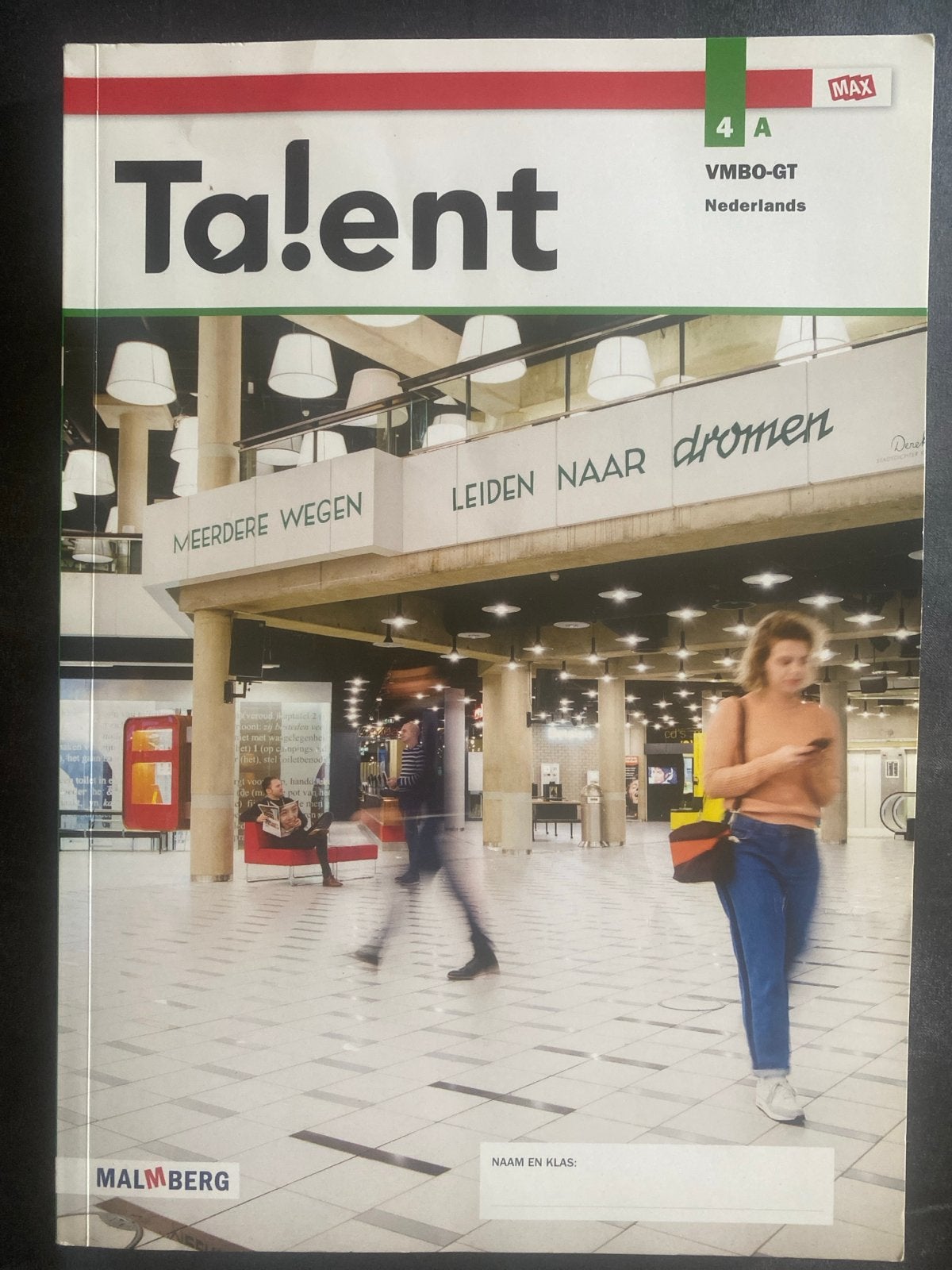 Ta!ent 4A VMBO-GT Nederlands Malmberg, Ophalen of Verzenden, Zo goed als nieuw, VMBO, Nederlands