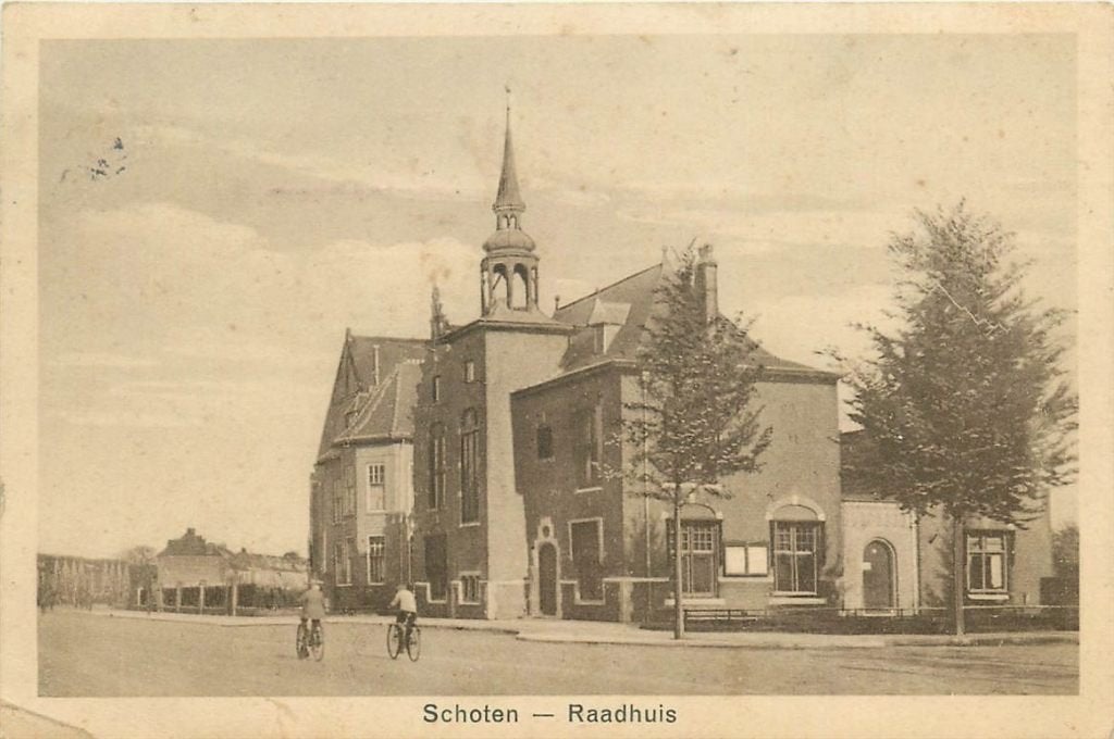 701-170-037 Schoten Raadhuis, Verzenden, Voor 1920, Noord-Holland