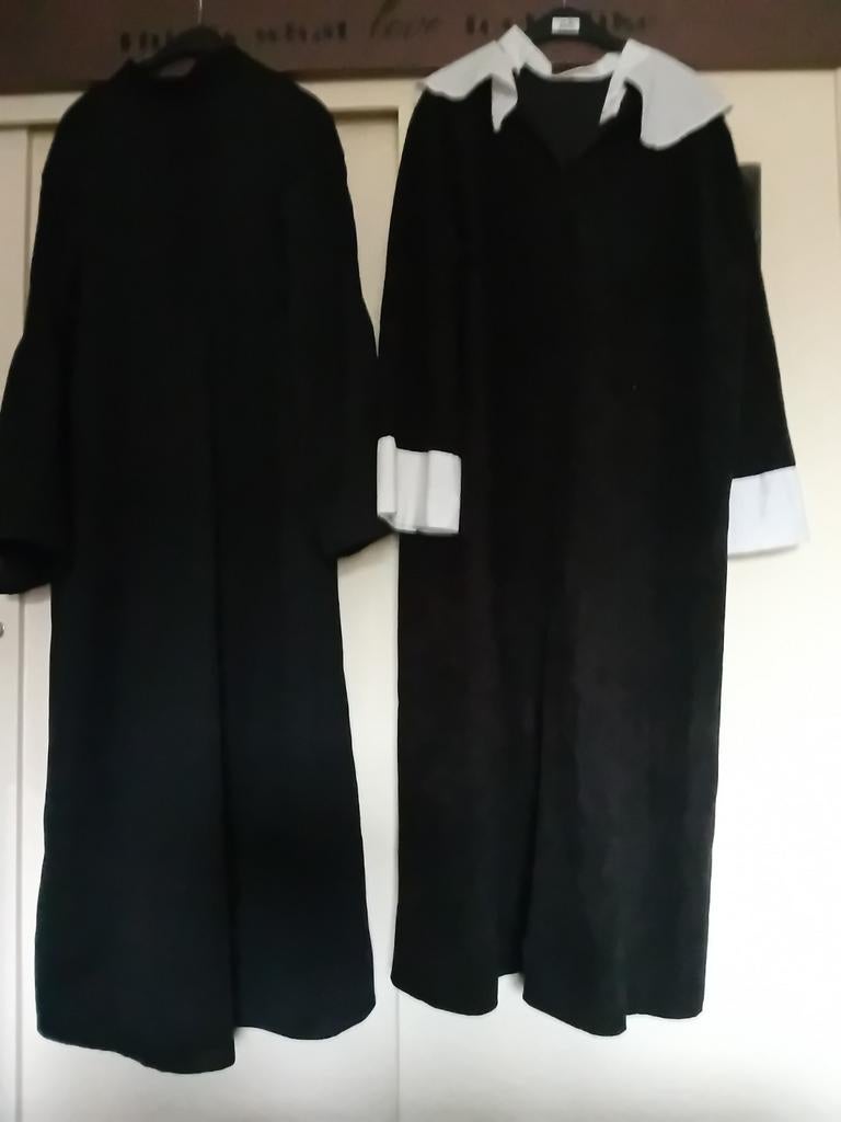 pater en nonnenpak carnaval, verkleedskleren L / XL, Ophalen of Verzenden, Zo goed als nieuw, Maat 56/58 (XL)