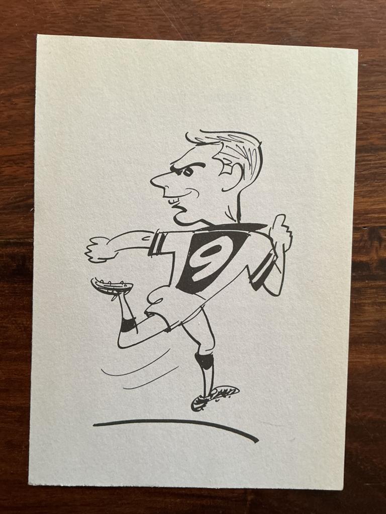 Voetbal karikatuur Dik Bruynesteyn Ronald de Boer WK 1994, Ophalen of Verzenden, Knipsel(s)