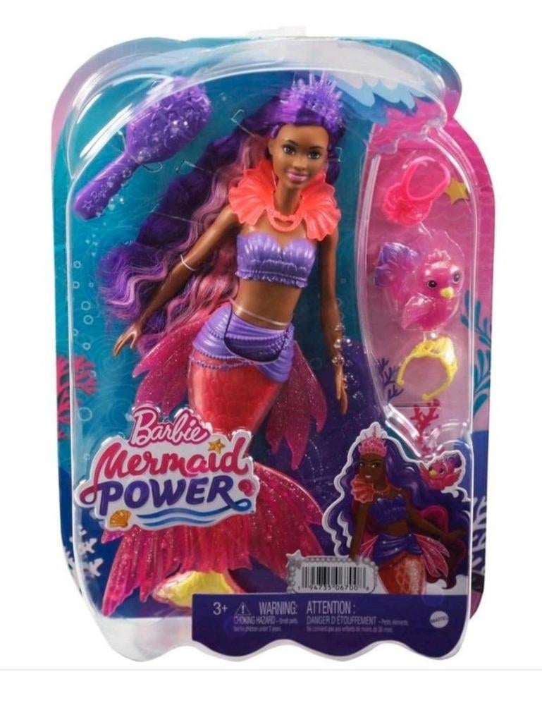Barbie Zeemeermin Power Brooklyn Pop met Accessoires, Kinderen en Baby's, Speelgoed | Poppen, Barbie, Nieuw, Ophalen of Verzenden
