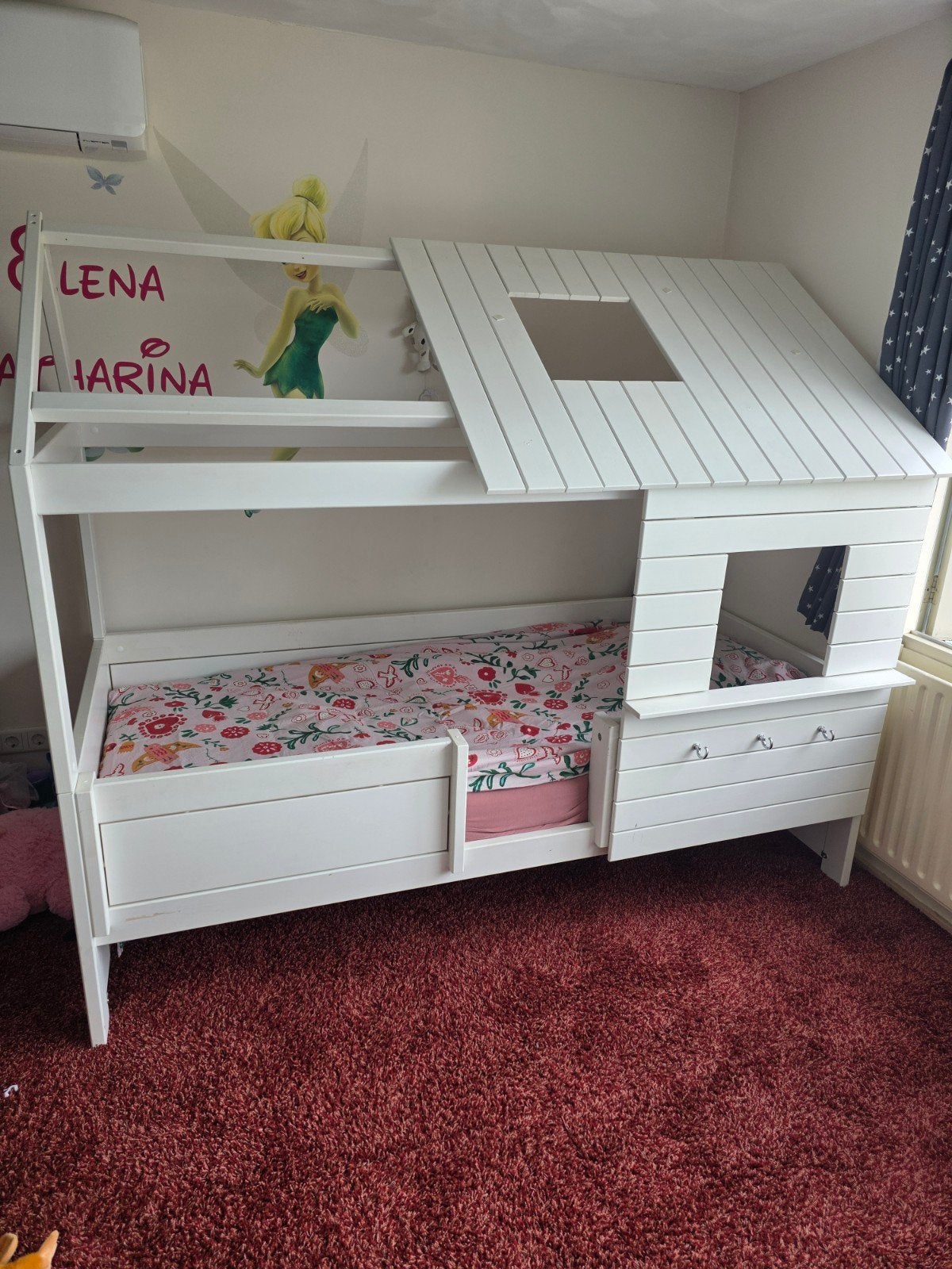 Lifetime Huisbed / Hutjesbed- Wit, 85 tot 100 cm, Gebruikt, 180 cm of meer, Ophalen