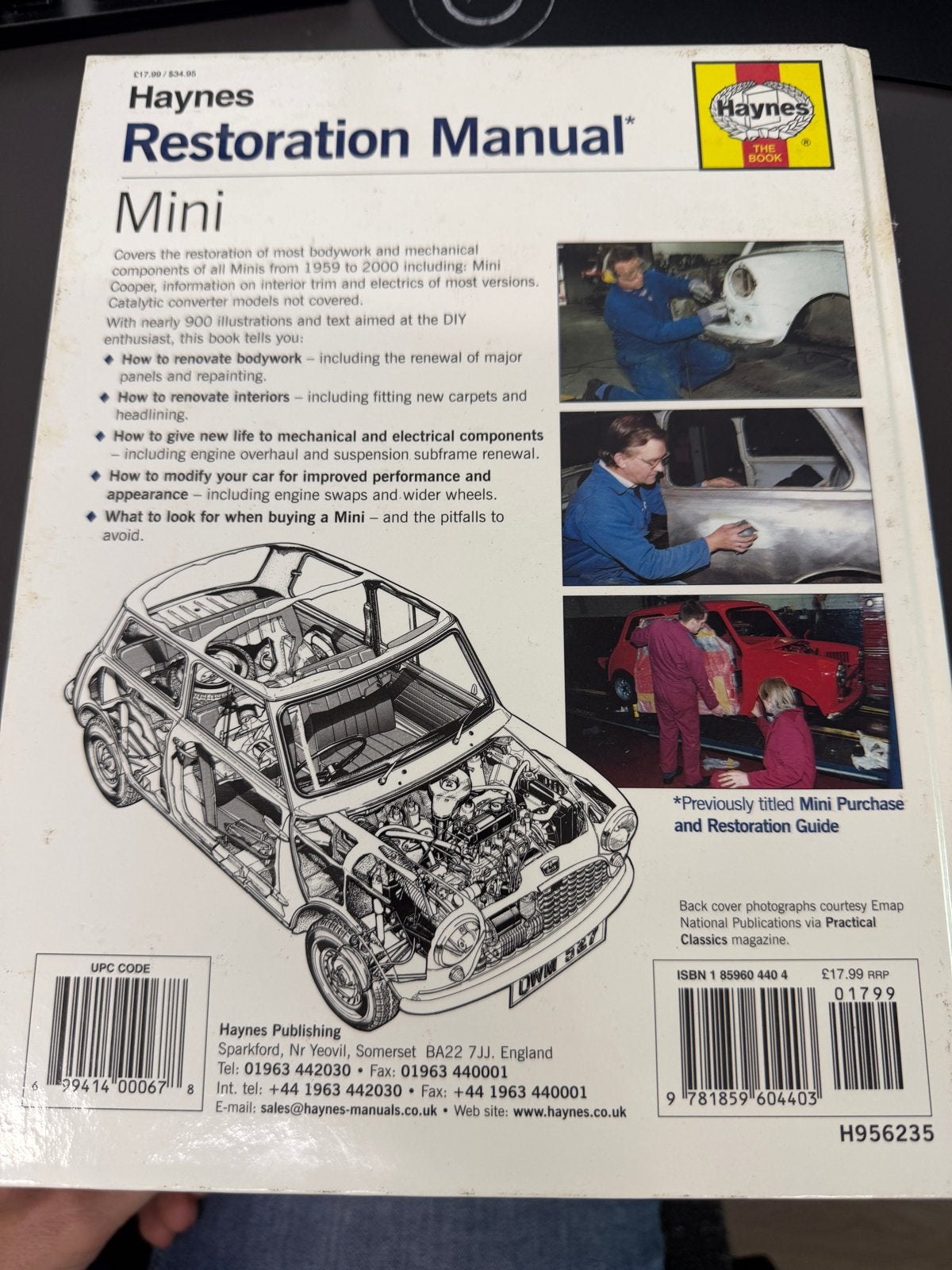 Haynes Restoration Manual Mini - Lindsay Porter, Boeken, Ophalen of Verzenden, Zo goed als nieuw, Overige merken