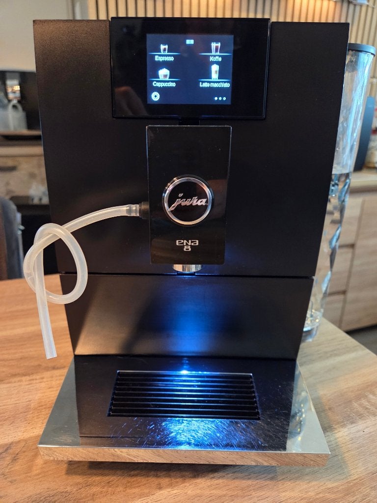 Jura ENA 8 EC Full Metro Black 2022 | (4.731 bereidingen), Gebruikt, Jura, 10 kopjes of meer, Koffiemachine