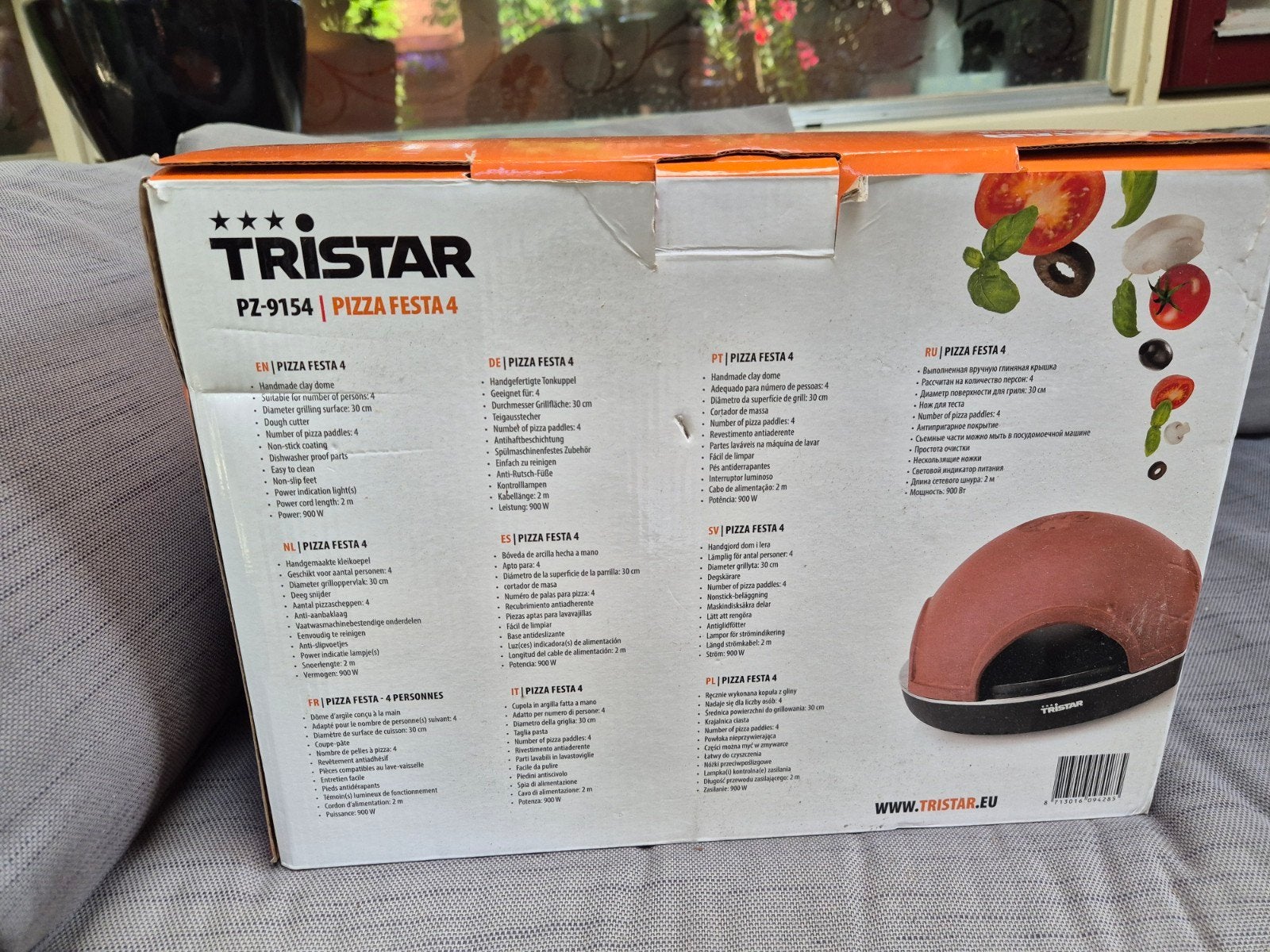 Tristar PZ-9154 Pizza Festa, Nieuwe in de verpakking, Huis en Inrichting, Overige materialen, Keramische plaat, Overige typen
