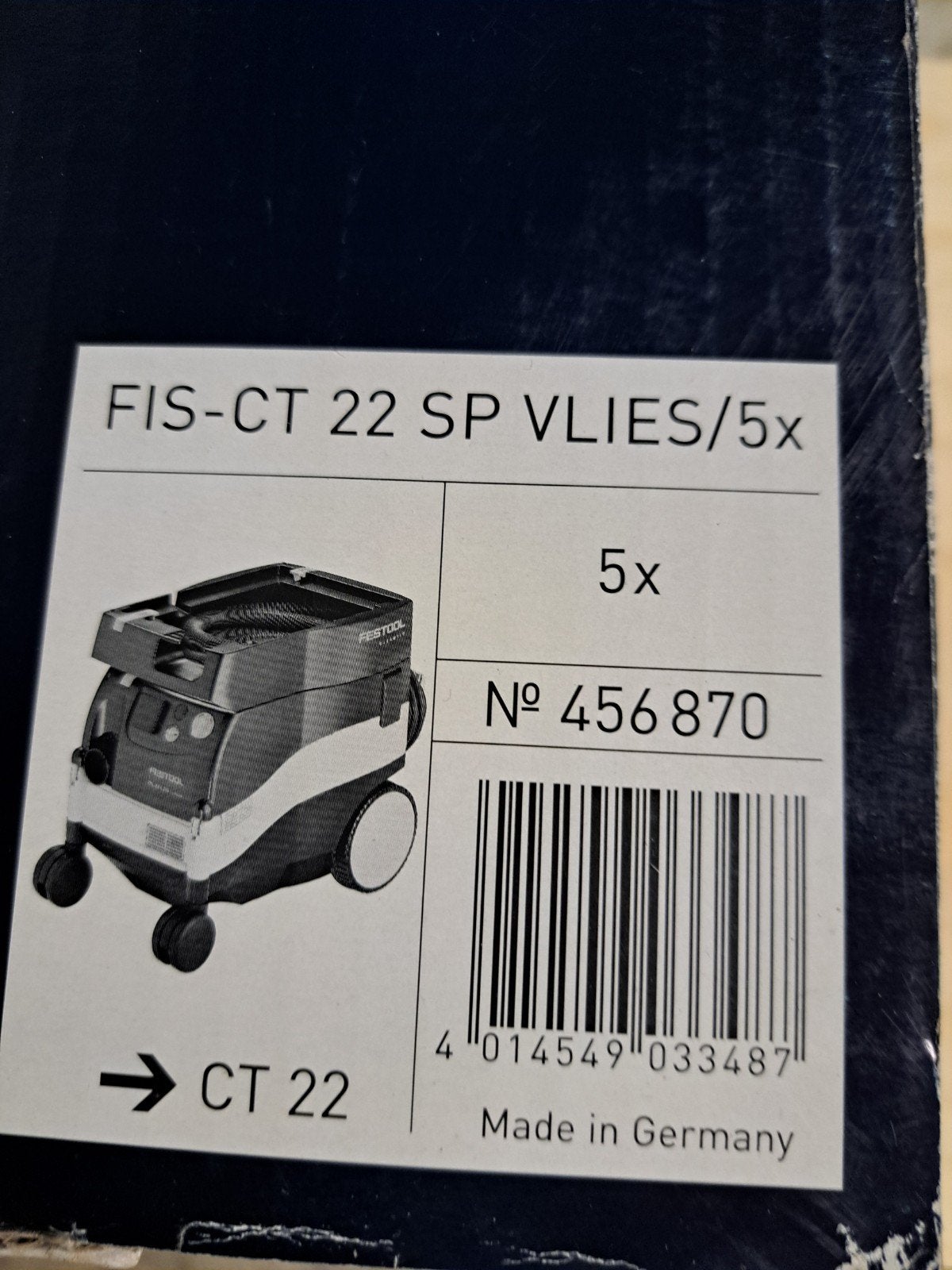 Festool nieuwe FIS-CT 22 SP Vlies stofzakken (5 stuks), Ophalen of Verzenden, Nieuw