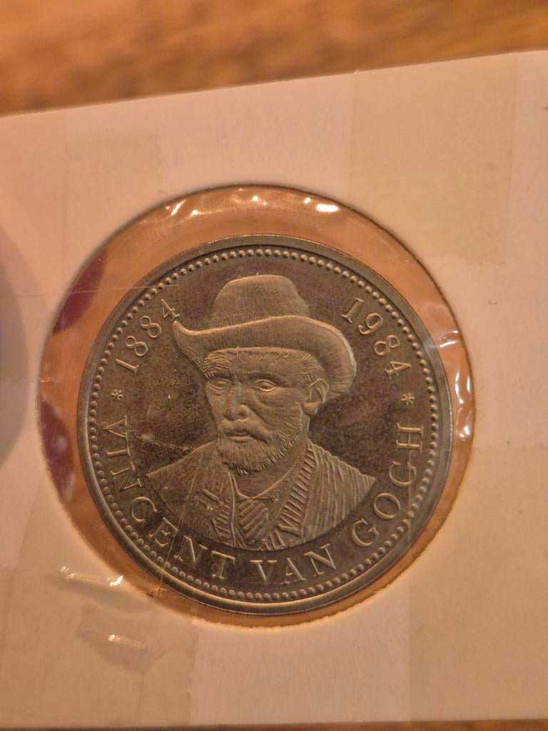 Nuenen 100 Jaar Van Gogh Florijn 1984, Verzenden, Koningin Beatrix, Overige waardes, Losse munt