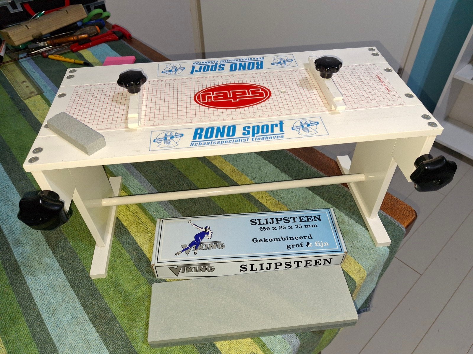 Slijptafel Raps compleet met stenen blok nr.109, Sport en Fitness, Ophalen of Verzenden, Gebruikt, Overige typen, Raps