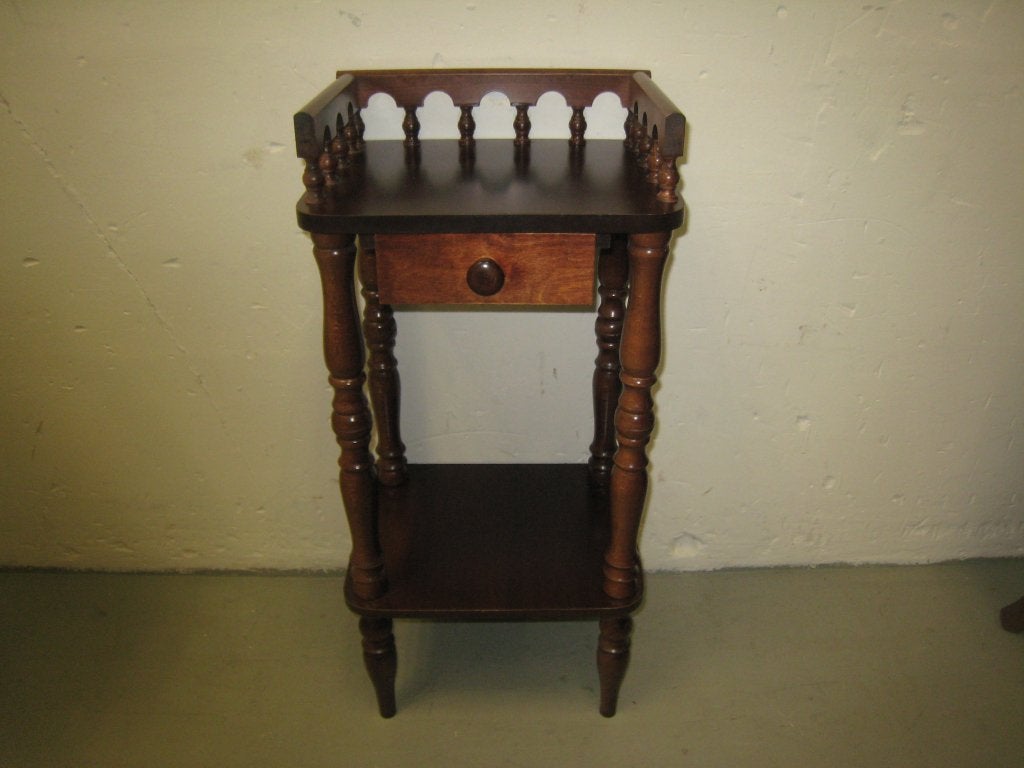 Vintage houten telefoontafeltje, hoog 76, breed 35, diep 30, Huis en Inrichting, Niet ingevuld, Gebruikt, Niet ingevuld, Niet ingevuld